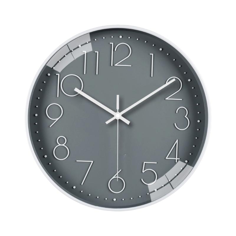 Quiet Wall Clock 11.81Inch Battery Operated Modern Analogs Decorative Clock for Kitchen Office Bathroom Bedroom Decors
