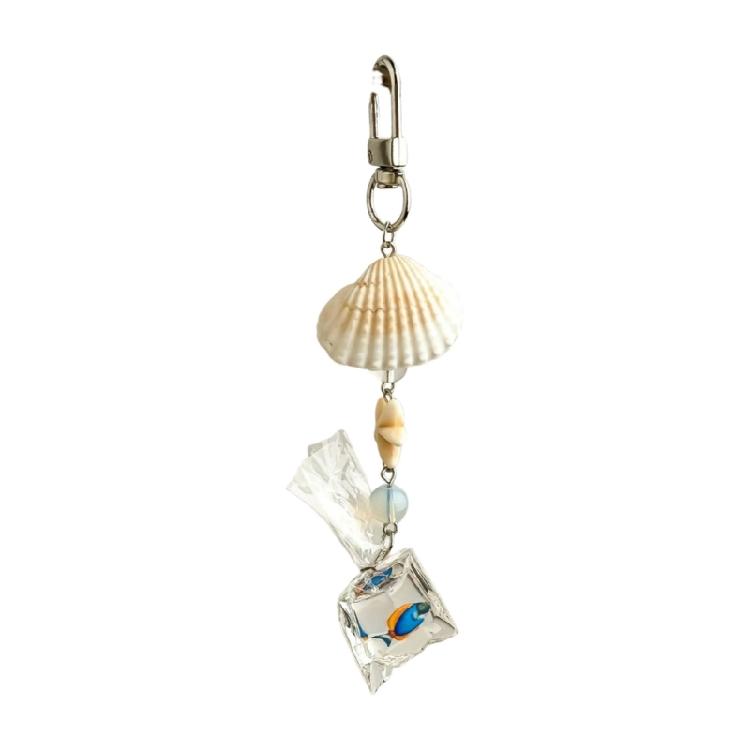 

Decorative Seashells Phone Dangler With Lovely Designs Portable for Trendy Oceanics Styles Fan Casual Use Outfits