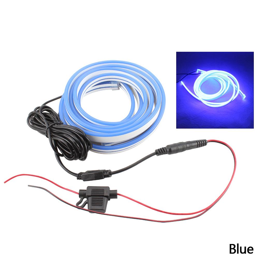 2pcs 80/120cm Car Led Light Strip for Hood Waterproof Flexible Decoration Strip Light Decor Lamp Universal Daytime Running Light