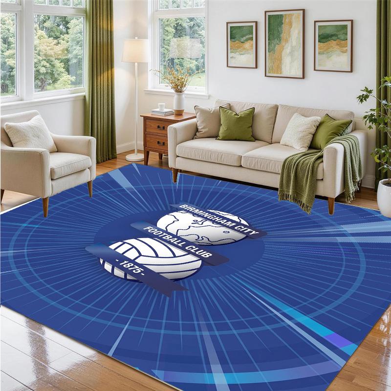 Birmingham City Design Crystal Velvet Rug Soft Decorative Mat for Bedroom Entrance