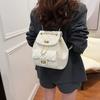 Sense Backpack Women's 2026 Large Capacity Rhombus Chain Bucket Bag Fashion Chain Backpack