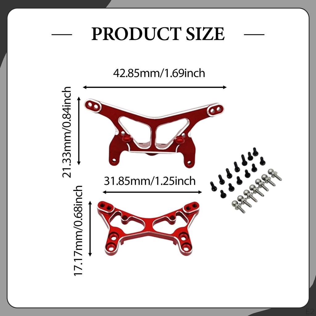 Front & Rear Shock ,RC Car Upgrade Kit, Sturdy ,Replace Parts, Lightweight Mounts Metal for