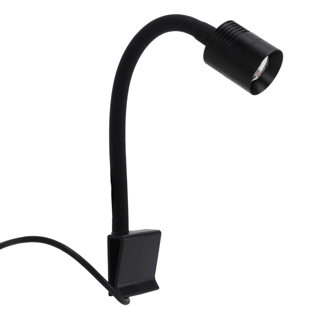 Reflector Acvariu Iluminare 3 Culori Etanșare IP65 360 grade Braț cu Clemă Rotativ USB LED cu Clip pentru Pești