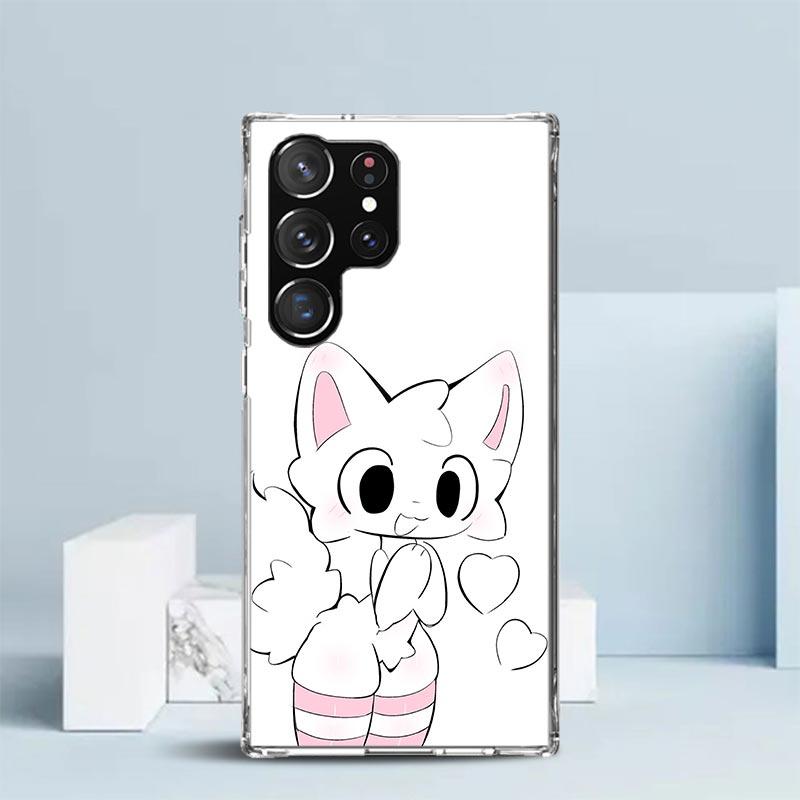 Boykisser Cat Soft Cover for Samsung Galaxy S25 Edge S26 S24 S23 Ultra Phone Case S22 S21 Plus S20 FE Print Pattern Shell Galaxy