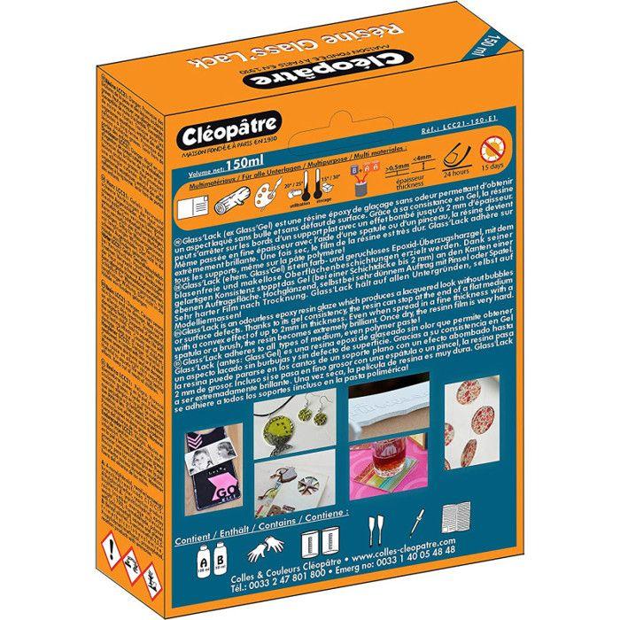 Résine de glaçage - Cléopâtre - 150ML - Ultra-brillante - Résistante aux chocs - Effet laqué