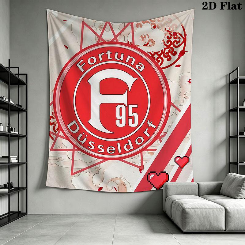 Fortuna Düsseldorf Wall Hanging Printed Fabric Blanket Decorative Tapestries for Bedroom Living Room Home Decor