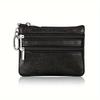 Porte-monnaie en cuir véritable pour femme, Mini pochette en peau de vache, Mini portefeuille avec chaîne