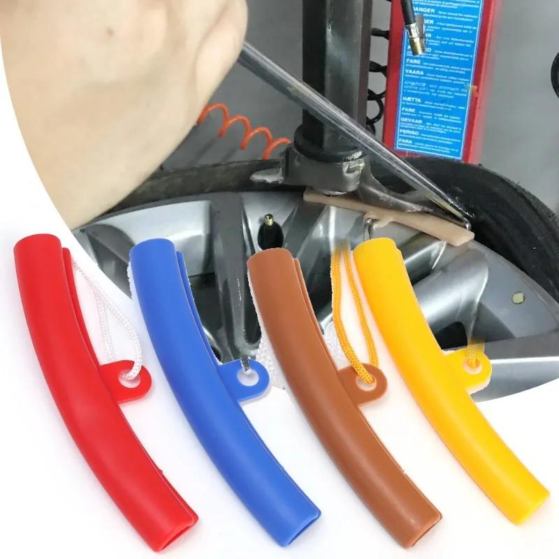 1/4/8PCS Car Red Wheel Guard Rim Protectors Auto Wheel Rim Protector Tyre Guard Tire Tyre Changer Savers Wholesale Accessories