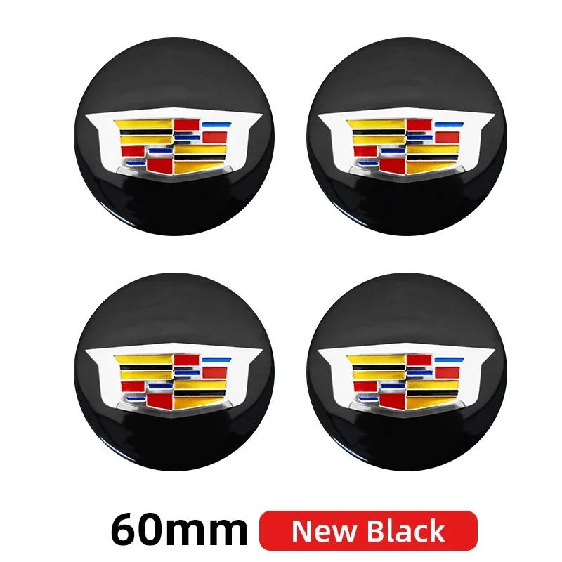 4 pezzi 56mm 60mm 65mm Tappo Coprimozzo Centrale Ruota Auto Coprimozzo Cerchione Adesivi Per Cadillac ATS BLS CT4 CT5 CTS SRX XT6 XTS Escalade Deville