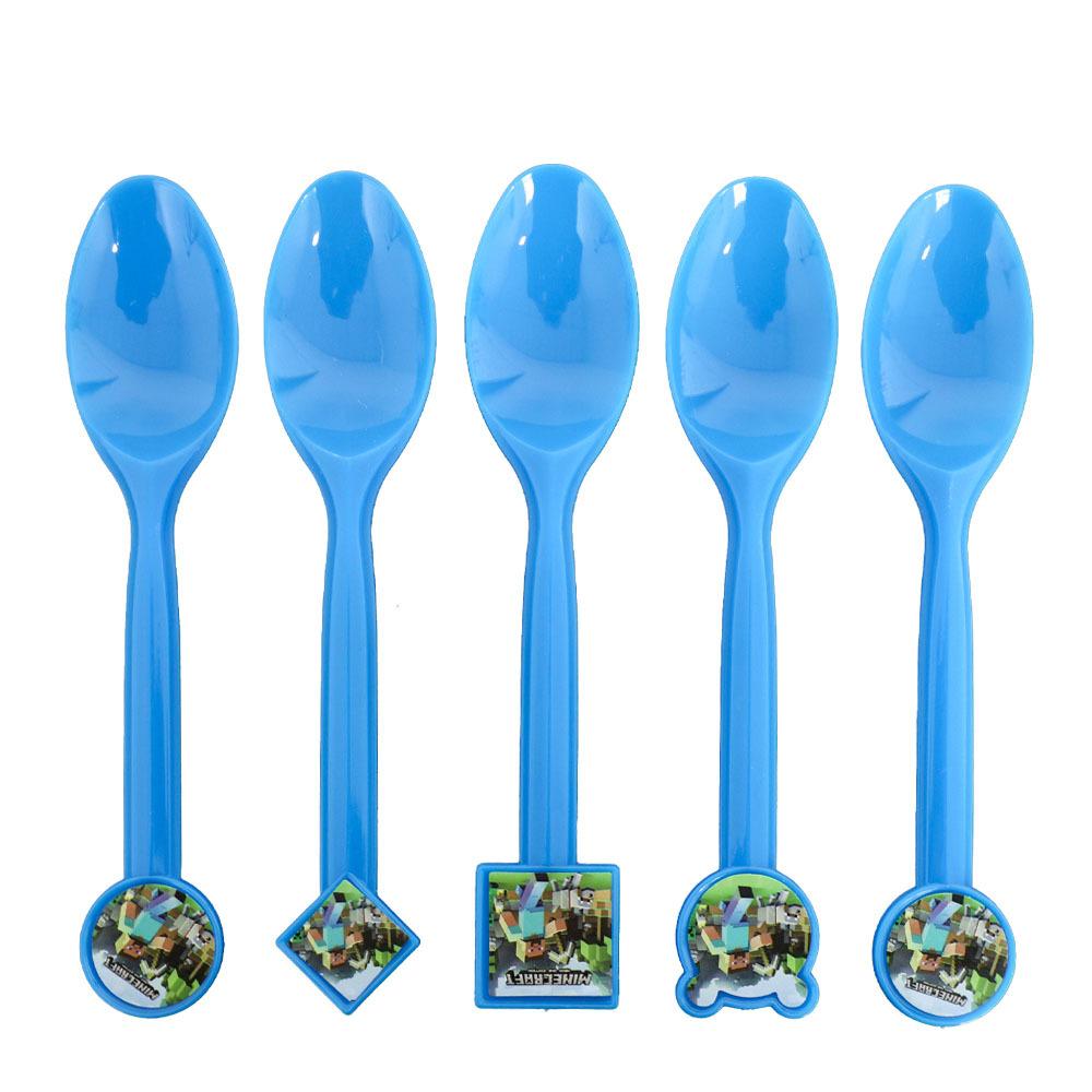 Minecraft Birthday Party Supplies Disposable Cutlery Paper Plates Paper Cups Paper Tissue Boy Decoration Children'S Fun