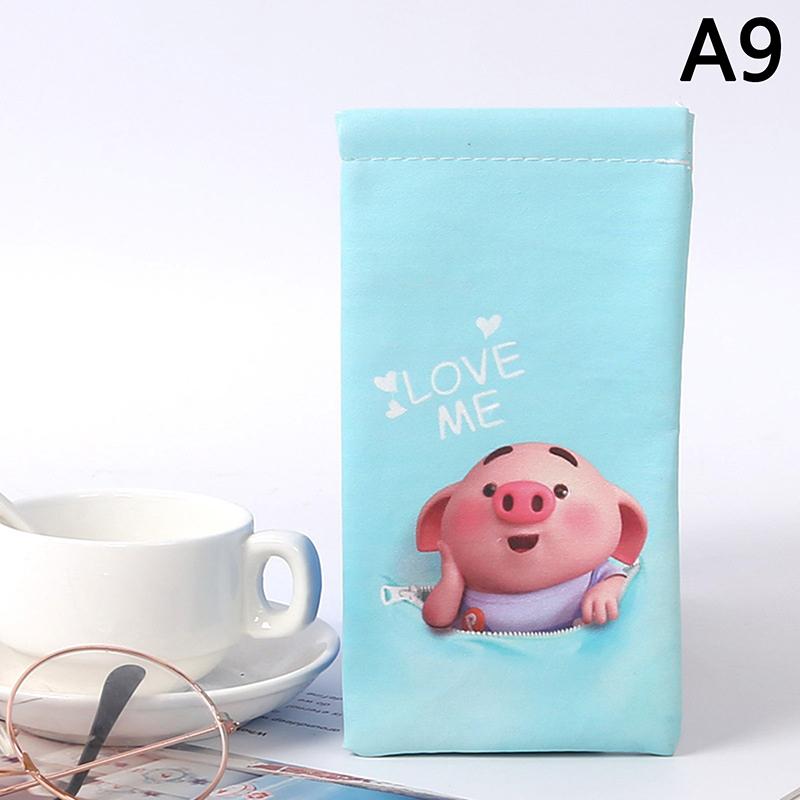 

1 шт. Мягкий чехол из искусственной кожи для очков, Чехол для хранения солнцезащитных очков, Чехол для очков для чтения, Сумка для хранения, Защитный чехол для очков