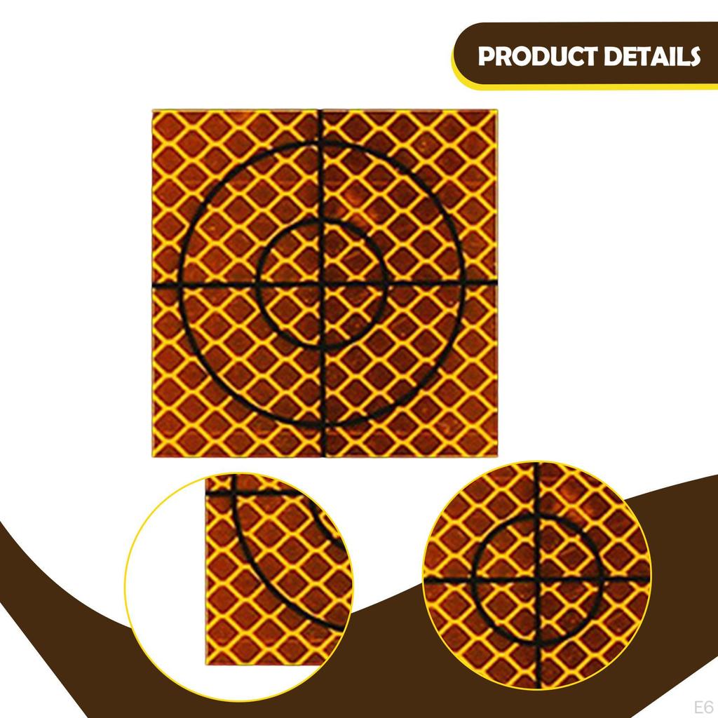 100 Pieces Reflective Tape Survey Targets Self Adhesion Target Mark