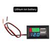 Dual USB 5V 2A Car Voltmeter Voltage Meter Panel 12V 3S Lithium Battery Capacity Indicator Power Tester Li-ion Lead acid