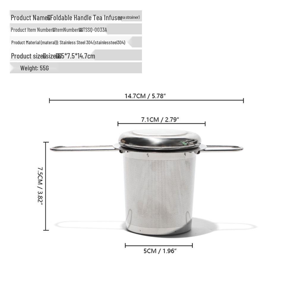 Stainless Steel Portable Tea Infuser & Folding Tea Maker - Bestseller!