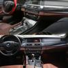 1 Set High Quality Car Interior Trim Black 5D Carbon Fiber Style For BMW 520Li 528Li F10 F18 Vinyl Car Stickers Accessories NEW