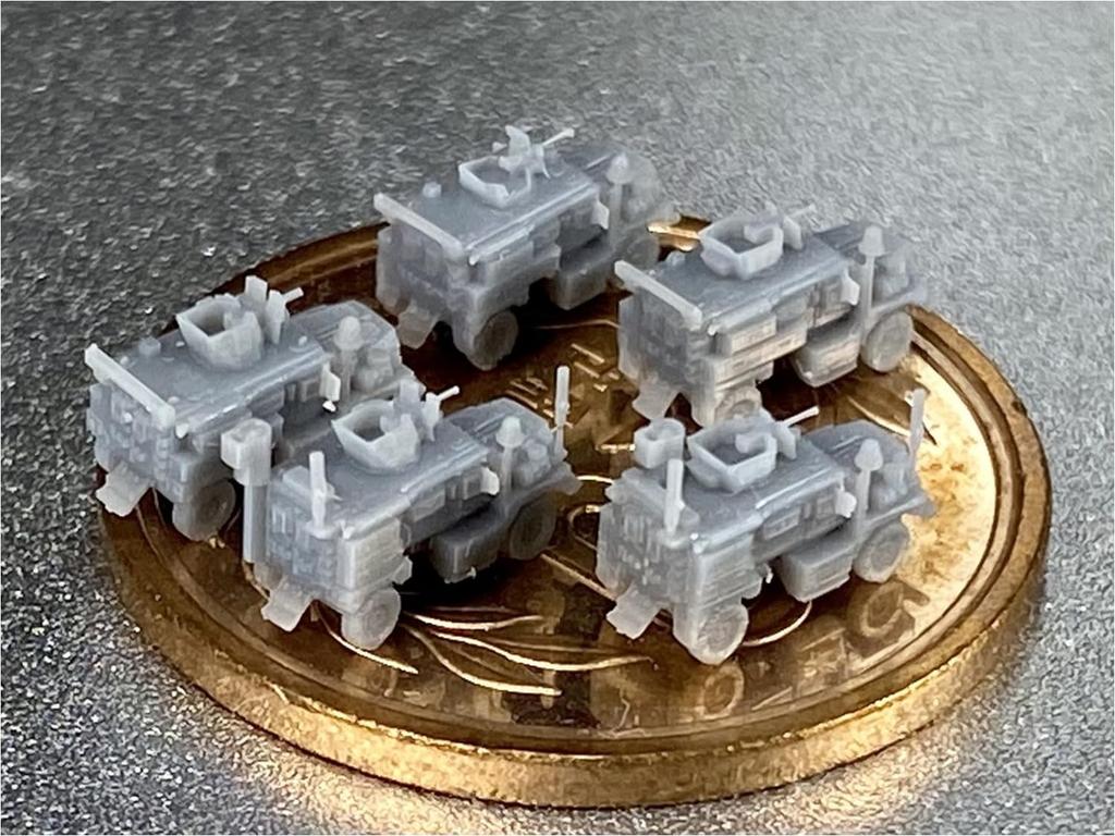 Firestarter 1/700 Scale Modern American Cougar MRAP 4x4 Set 3D Printer Kit FS-MUS8