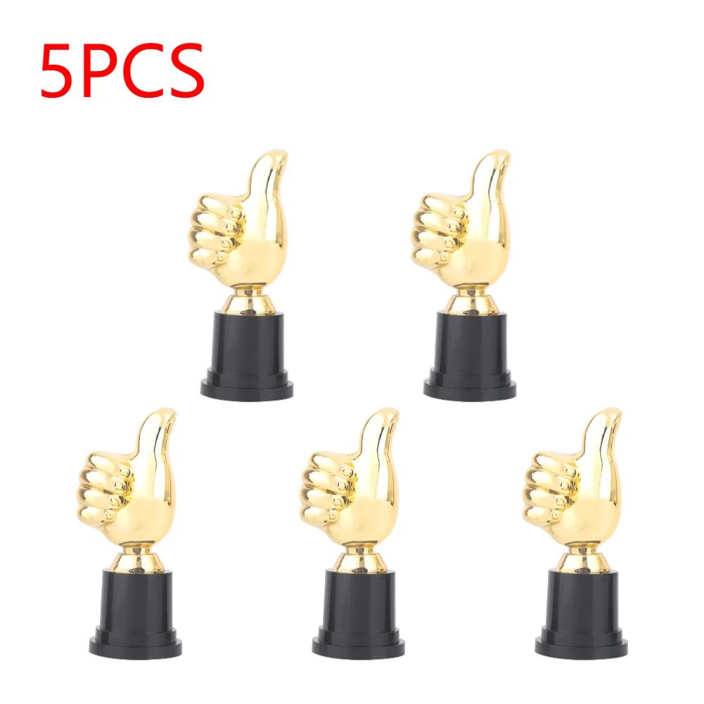 5-1 Stück Mini Auszeichnungen Trophäen Belohnung Daumen Trophäe Spielzeug Kinder Wettbewerb Gewinner Preis Für Kinder Partygeschenke Fußball Pokale