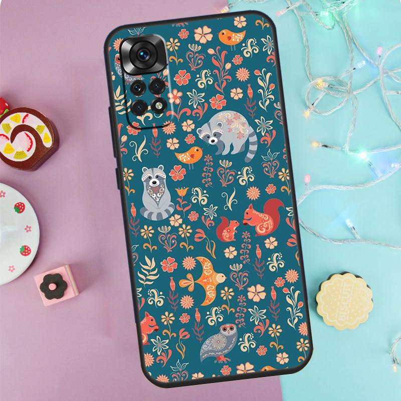 

Raccoon Art Case For Xiaomi Redmi Note 14 13 9 10 11 12 Pro 9S 10S 11S 12S Redmi 13C 10C 12C 14C Cover Redmi 13 4G