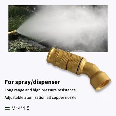Ugello Atomizzatore in Ottone per Spruzzatore Regolabile Spray Giardino Medicina Macchina per la Pulizia Spruzzatore Elettrico Agricolo Lunga Portata