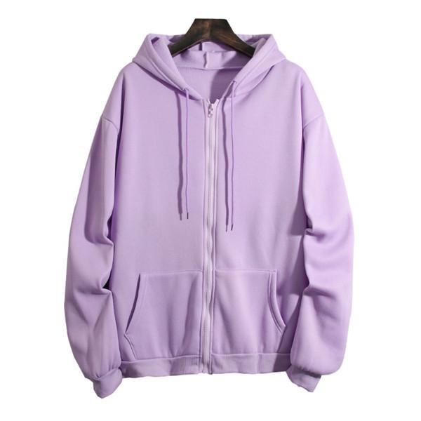 Men's and Women's Zipper Hoodie - 2025 Autumn/Winter Long Sleeve Loose Fit with Plus Velvet