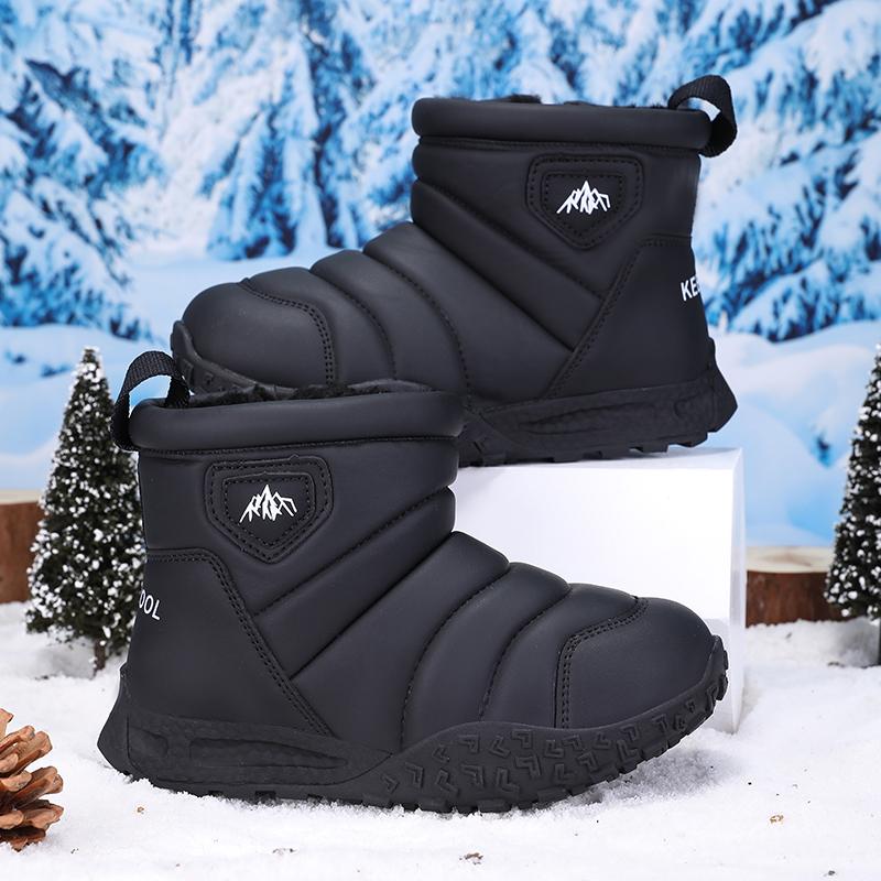 Winter Children's Fashionable Warm Cotton Shoes Outdoor Casual High Top Snow Boots Cotton Boots 26-37