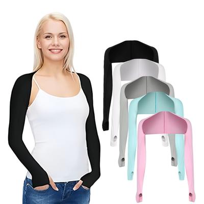 2 Stück Damen Kühl-Schal-Ärmel, Mit Fingerloch-Design, In Verschiedenen Farben Erhältlich, Bequem Und Atmungsaktiv, Geeignet Für Outdoor-Aktivitäten