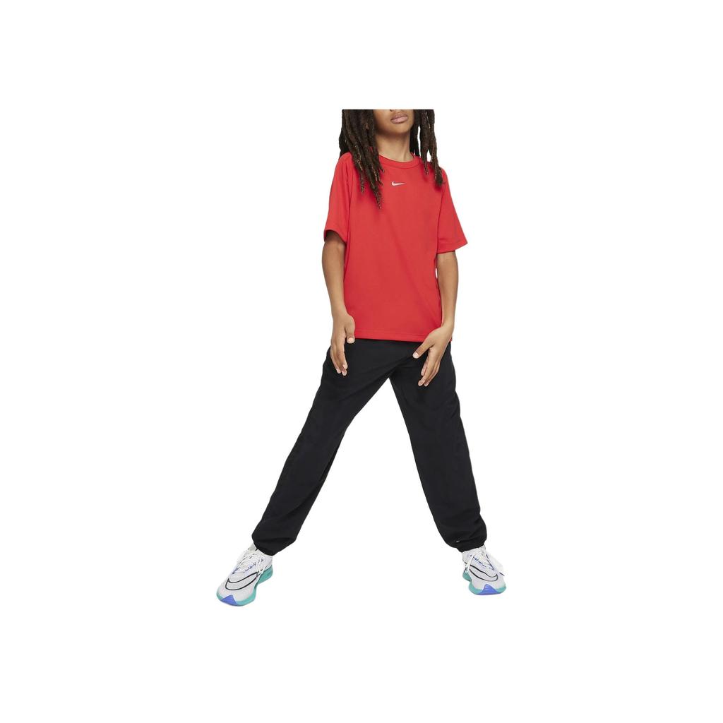 Nike Solid Color Drawstring Casual Jogger Knit Pants Kids bottoms Black FN8371-010