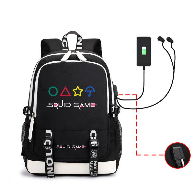 Spot Backpack, Large Capacity Student Backpack with USB, Computer Bag.