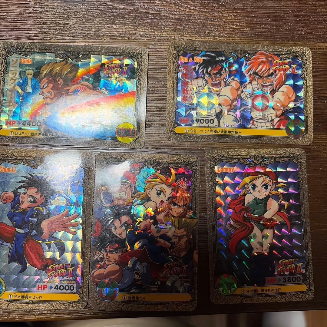 Street Fighter II special card set 5 pieces