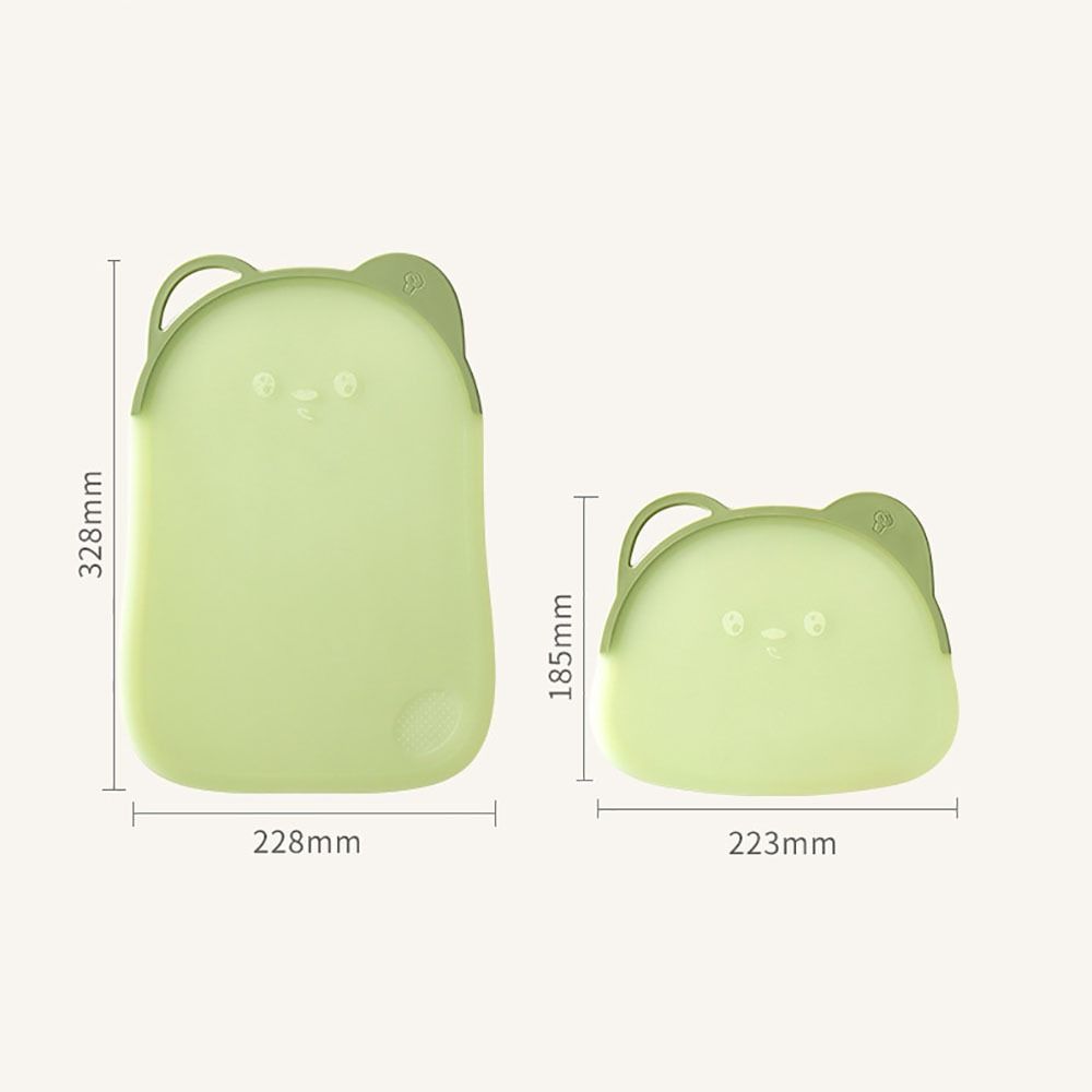 Kitchen Tools Bear Chopping block Plastic Silicone Cutting Board Anti slip Food Grade Food Cutting Board Vegetables