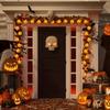 Halloween LED 10/20 LED 3D Gresskar Lyslenke Batteridrevet Dekorative Lyslenker for Happy Halloween Fest Hjem Atmosfære Dekorasjon