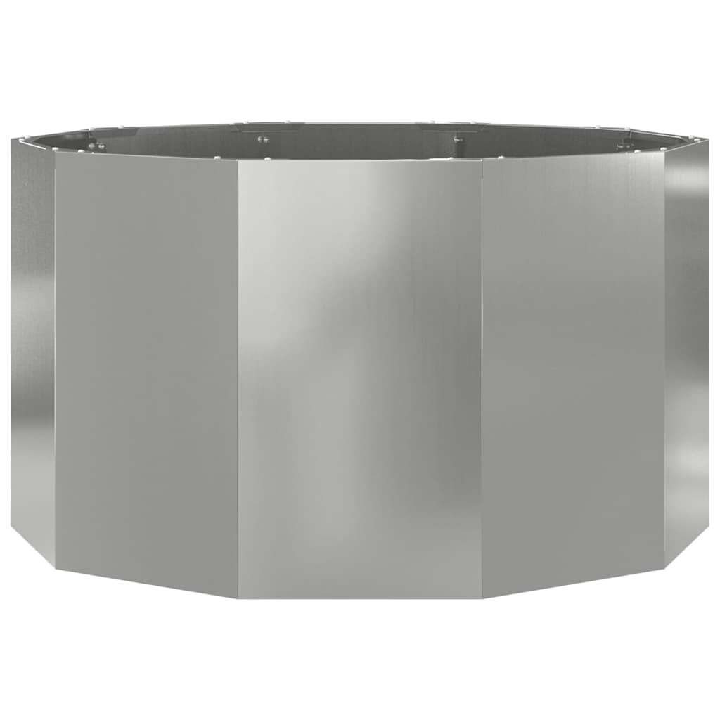 Plant Pot Silver 90 x 90 x 50 cm Galvanized Steel
