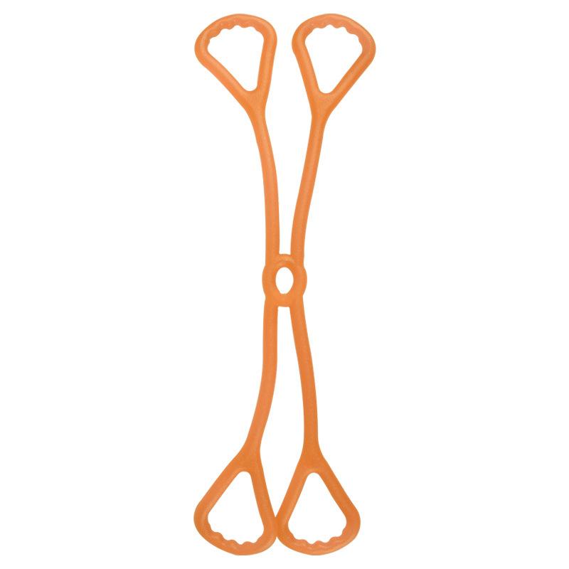 

Macaron-Colored Four-Ring Resistance Band for Hands, Feet, Shoulders, Chest, Back, and Yoga Stretching помаранчевий