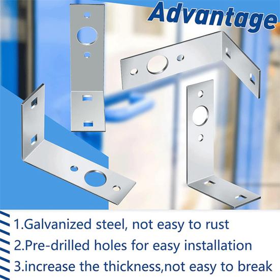 2Pcs Trailer Light Brackets Rustproof Corrosion Resistant Universal Simple Installation L-Shaped Tail Light Brackets