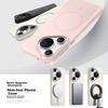 Compatible with Huawei Pura70 Phone Case, Huawei Pura70 with Magnetic Wireless Charging, Frosted Anti-Drop Protective Case, Cherry Blossom Pink