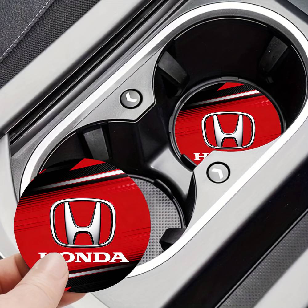 

For Honda New Car Cup Holder Anti-Slip Silicone 7cm Insert Coaster Mat Universal Car Accessories Black Fit Most Cars 7x7cm