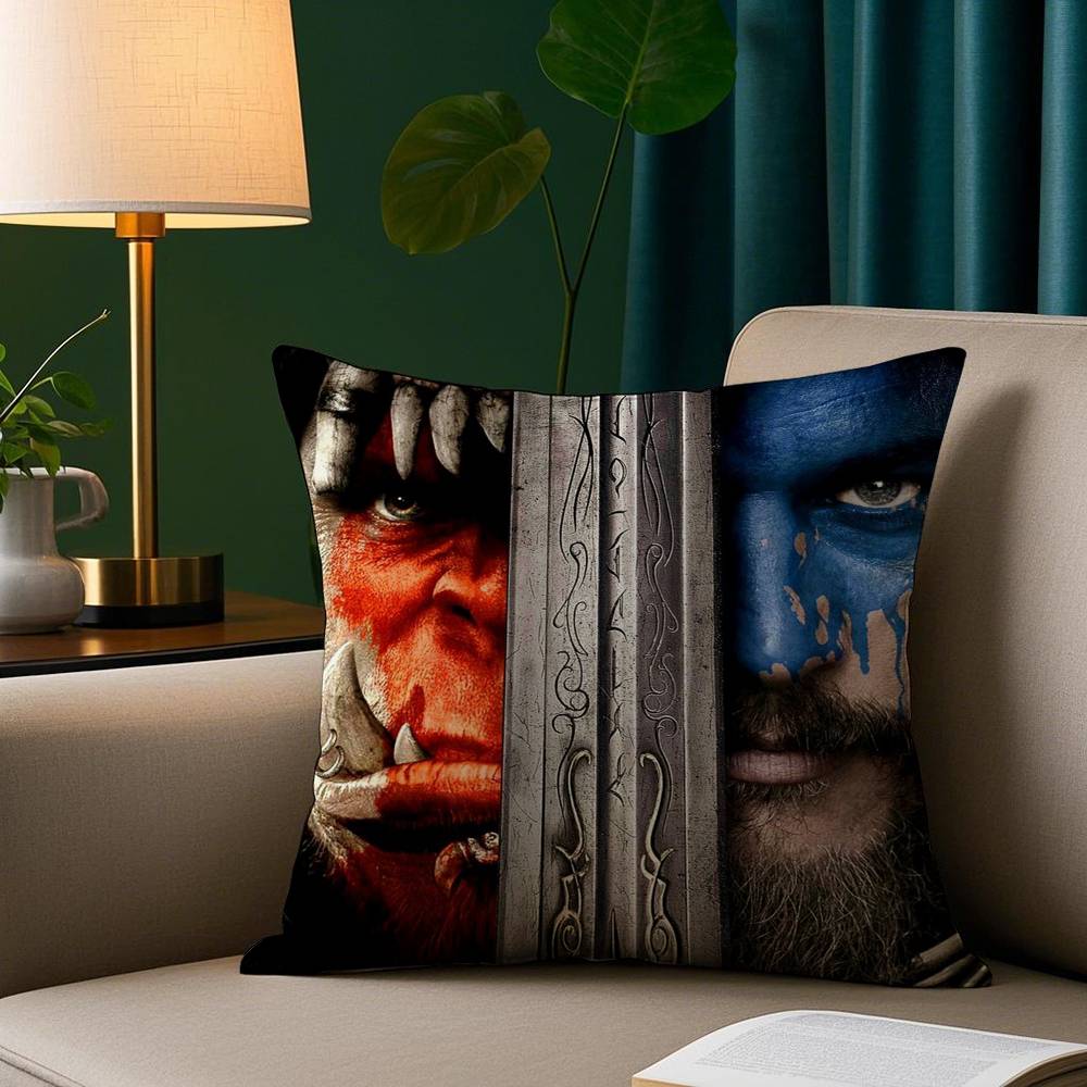 Game W-Wow World Pillow Case Plush Fabric Soft Pillowcase Double Sided Print Sofa Cushion Cover Throw