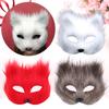 Women Plush Fox Mask Halloween Carnival Fancy Dress Party Props Cute Fox Mask