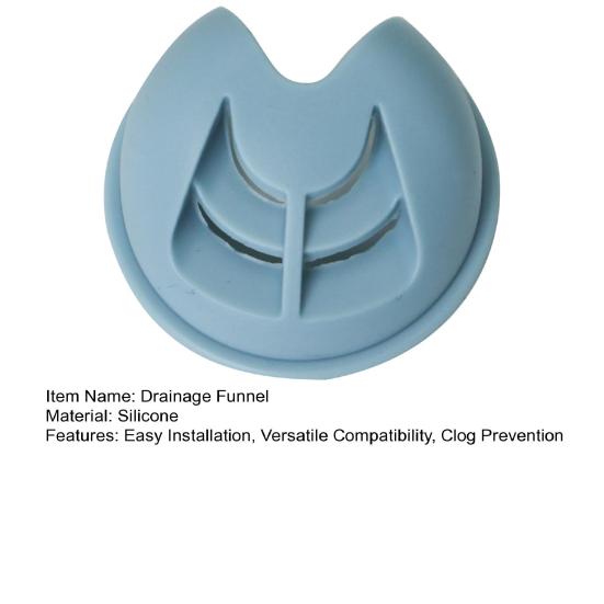 Prevenzione Intasamento Capelli Imbuto Scarico Vasca da Bagno Collettore Capelli Uscita Installazione Facile Ampio Adattamento Trappola per Capelli