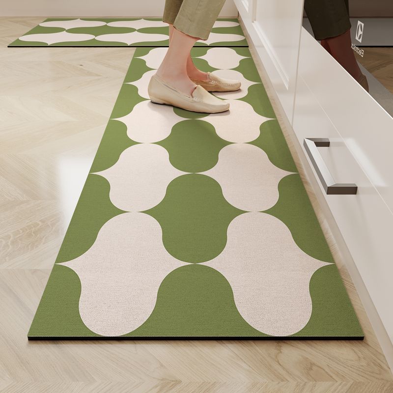 Modern Simple Kitchen Floor Mat, Water-Absorbing, Dirt-Resistant And Wear-Resistant Diatom Mud Floor Mat, Household Non-Slip Strip Set, Foot Mat