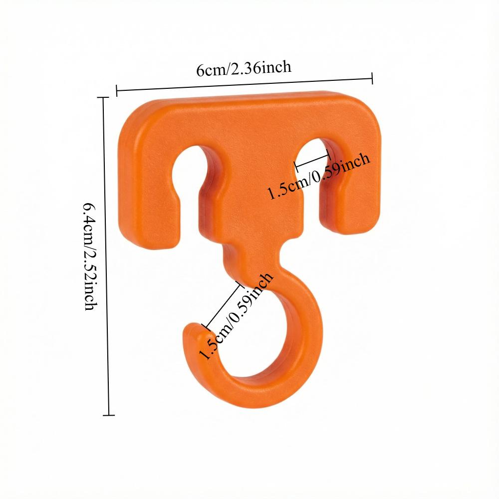 Generic 3D Printed Camping Hook Portable Multifunctional Rope Hanger For Camping Hiking Clothesline Backpack Hanging Campers