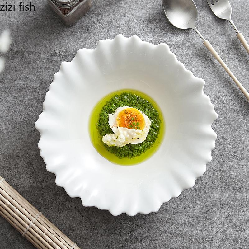 Nepravidelná keramická mísa Talíř na ovoce Salátové mísy Jídelní talíř Mísa na nudle Mísy na polévku Dezertní talíře Miska na dim sum Talíře na sashimi