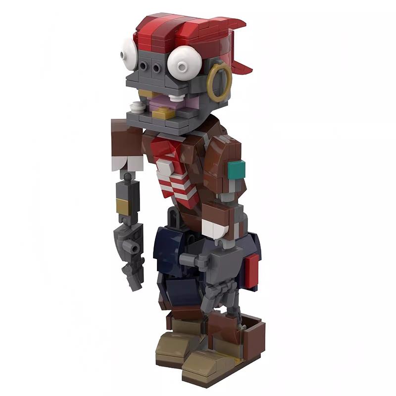 Bricklink MOC Ideen PVZ Spiel Pflanzen und Zombies Kampf Actionfiguren Sets Erbsenschützen Bausteine Kinderspielzeug Halloween Geschenk