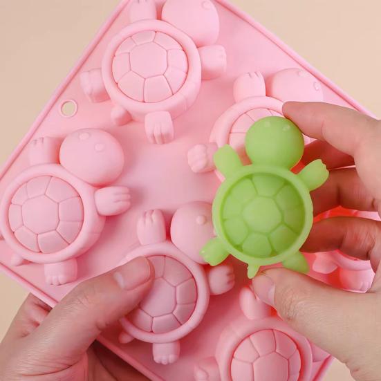 Mini Turtle Silicone Mold 36-Cavity Ice Cube Tray Soap Making Mold Flexible Baking Mold for Chocolate Jelly
