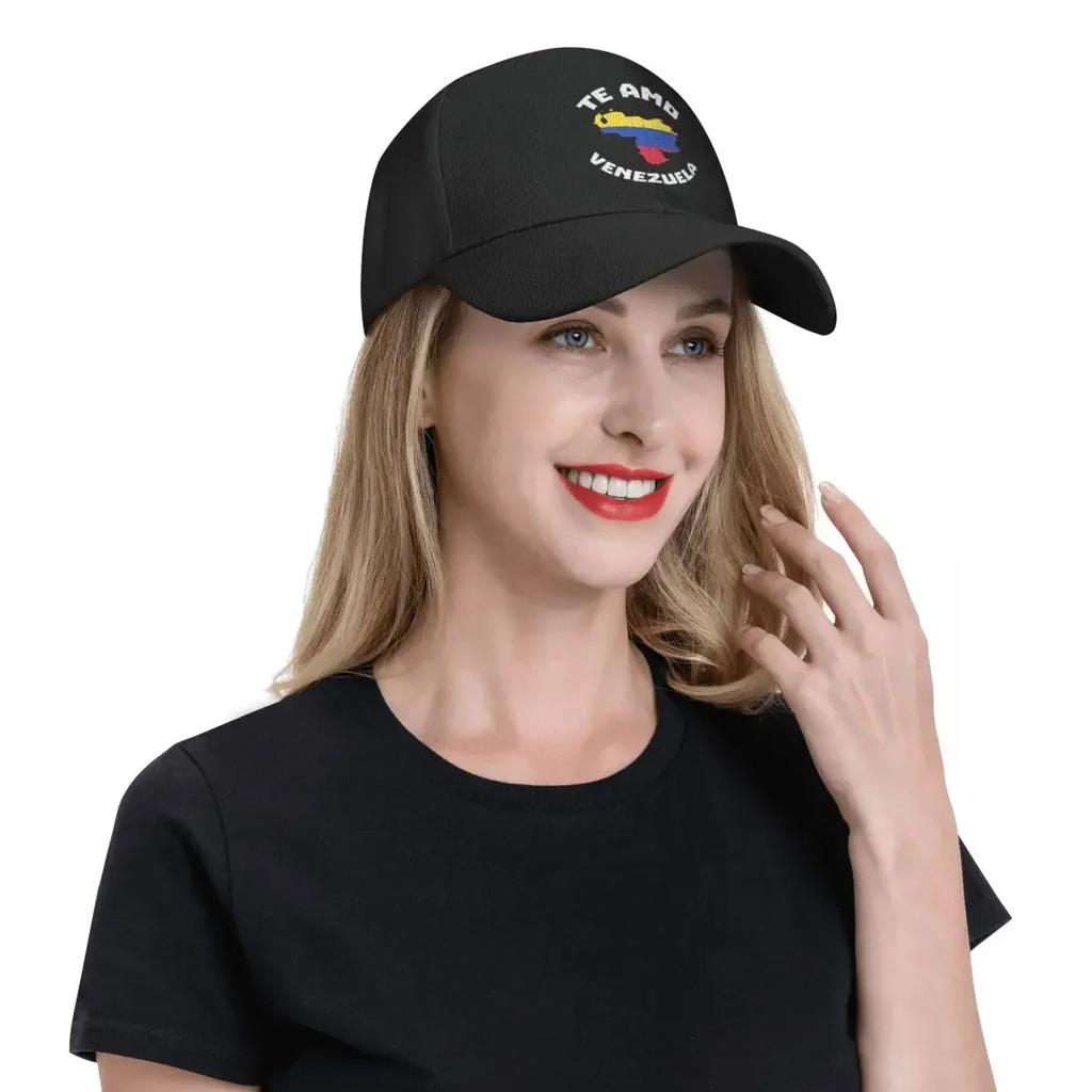 I Love VZLA - Venezuela Heart Flag Venezuelan Baseball Cap Men Women Outdoor Trucker Hat Adjustable Golf Hats Summer Hat