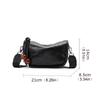 Aidrani New women's underarm bag, made of cowhide material with pleated design, can be worn on one shoulder or crossbody