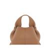 Simple Solid Color Cloud Shaped Pu Leather Women Casual Shoulder Bag For Daily