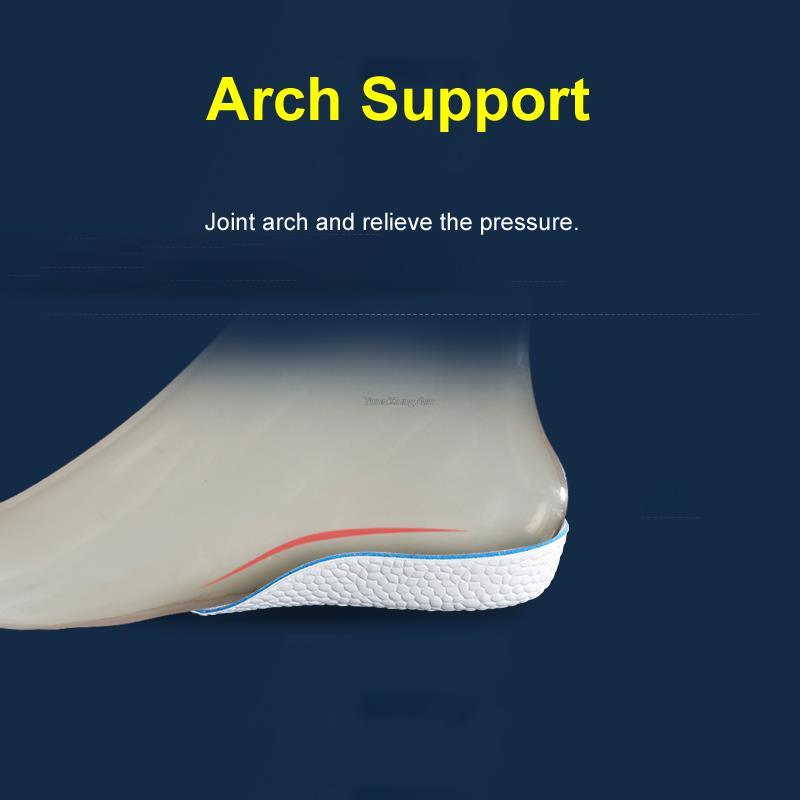 1Pair Boost Shock Absorbing Sports Half Insole for Feet Height Increase Shoes Insoles Men Women 1.5/2.5/3.5CM Growing Shoe Pads