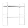 2 Tier Cabinet Organizer Shelf Counter Shelves Steel Storage Spice Rack