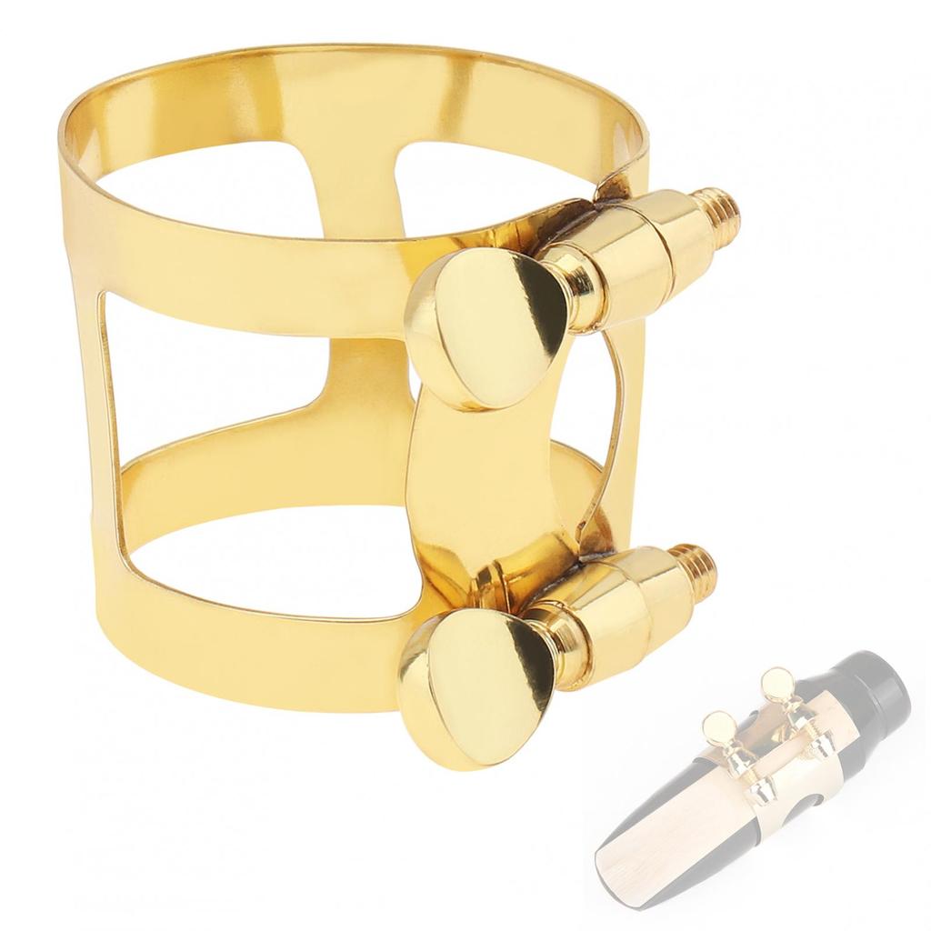 BE Barytonsaksofon-munnstykkehette Gullbelagt messingligatur